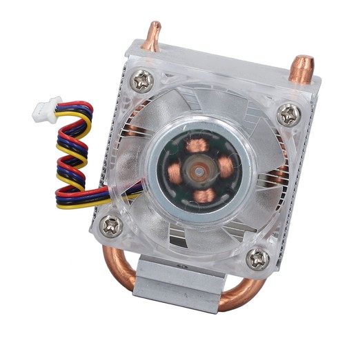 CPU Cooler Cooling Fan RGB LED Aluminum Alloy Base DC 5V For Pi 5 - 第 5/12 張圖片