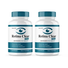 (2 Pack) Retina Clear Plus Capsules, RetinaClear Eye Health Support 120 Capsules