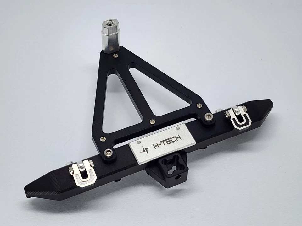 Parachoques trasero de metal H-TECH RC 1/10 para Axial SCX10 III Jeep CJ-7... - Imagen 4 de 4