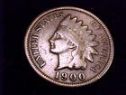 1900  Indian Head Cent, Very Good Grade