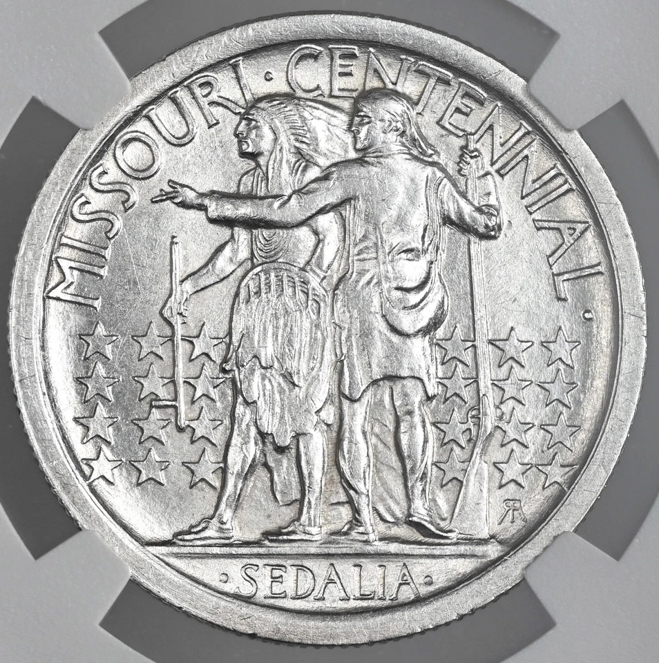 1921  50C MISSOURI HALF DOLLAR  NGC UNC DETAILS "CLEANED"  #8405243-012 - Image 3 of 4