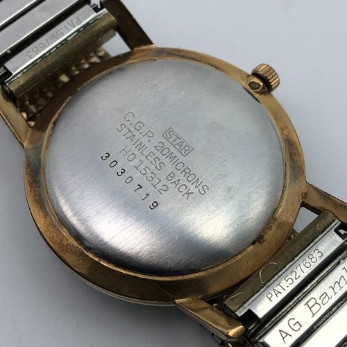 Citizen Homer HO15312 Vintage Black Gold Round SS Manual Winding Mens Watch - Picture 9 of 10