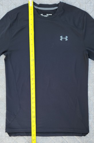 Under Armour Men's Loose Fit Sunblock L/S T-Shirt in Black 1304269; Size Small - Picture 4 of 10