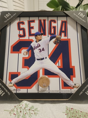 #ad #ad NY Mets Debut KODAI SENGA pic And Fisrt Ball Throw With Dirt In Capsul Apr 2023 $75.00