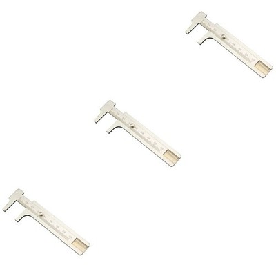  3 stücke Antike Vernier-Bremssattel Kupfer-Vernier-Messgerät-Bremssät-Skala