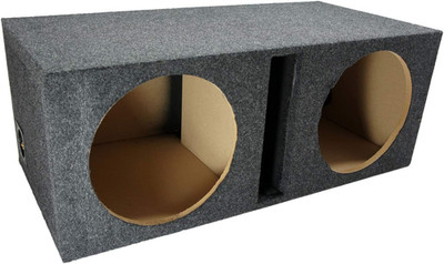 Dual 12'' Sub Box Ported Vented Subwoofer Enclosure MDF Car Audio Stereo System