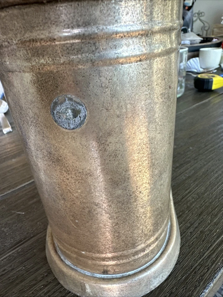 Maceta o jarrón Pottery Barn plateado mediano 7x7 fotos a cuadros Foto 3 de 4