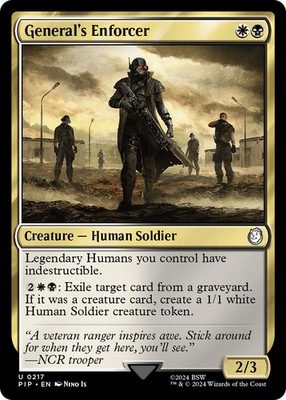 General's Enforcer #217 | Near Mint | Fallout Magic MTG
