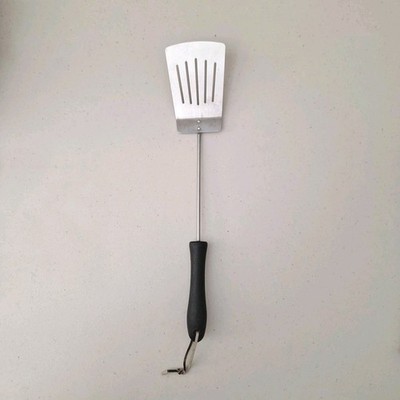 Vintage BBQ BAR B QUE Chef Utensil Stainless Steel Metal Spatula Black