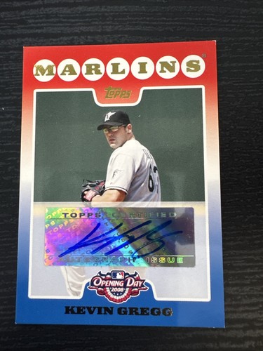 2008 Topps Opening Day Auto Kevin Gregg #ODA-KG Auto