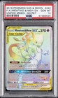 2019 POKEMON SUN & MOON UNIFIED MINDS SECRET FULL ART/MEWTWO & MEW GX PSA 10