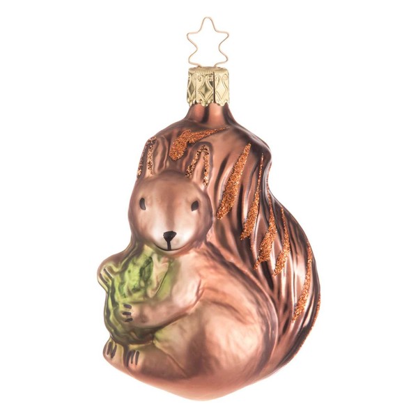 "Christbaumkugel Figur \"EichhöRnchen Mit Vorrat\" Christbaumschmuck Glas"-image