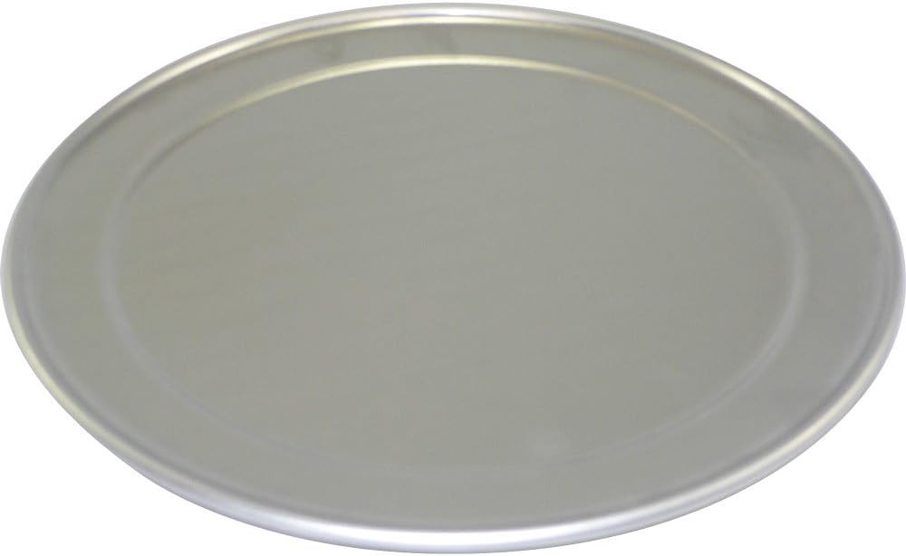 TP10 TP Series 18-Gauge Aluminum Pizza Pan, Standard Weight, Wide Rim, 10-Inch