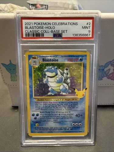 Pokemon PSA 9 MINT Celebrations Blastoise 2/102 Classic Collection Holo