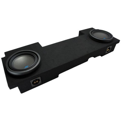 Fits 02-13 Cadillac Escalade EXT Underseat Alpine S-W10D2 Type S Dual 10 Sub Box