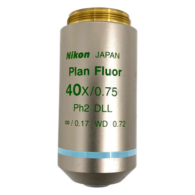 Nikon Plan Fluor 40x/0.75 Ph2 DLL M25 Thread Size