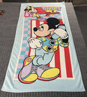 New ListingVintage 1980's Franco Disney Mickey Mouse & Minnie Beach/Bath Towel 30" x 58"