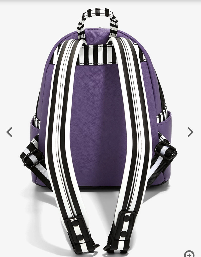 Loungefly Beetlejuice Love Purple Mini Backpack New With Tags Loungefly Beetlejuice Love Purple Mini Backpack NWT | eBay main image 3