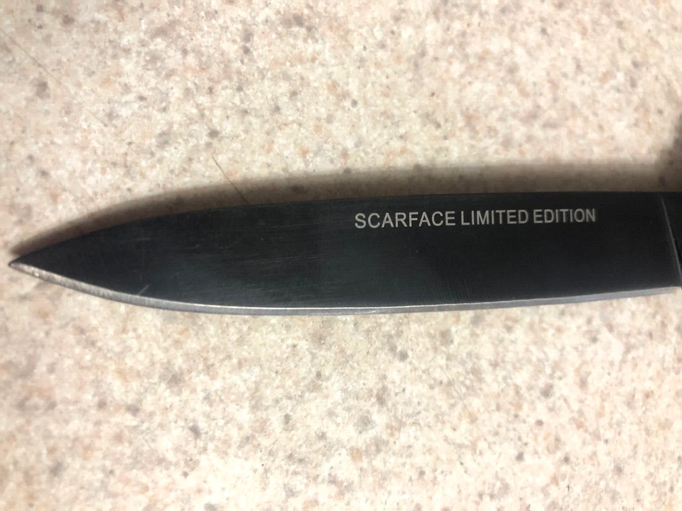 CUCHILLO STILETTO ABIERTO ASISTIDO POR BUFANDA 9" "EDICIÓN MUY LIMITADA" Foto 4 de 4