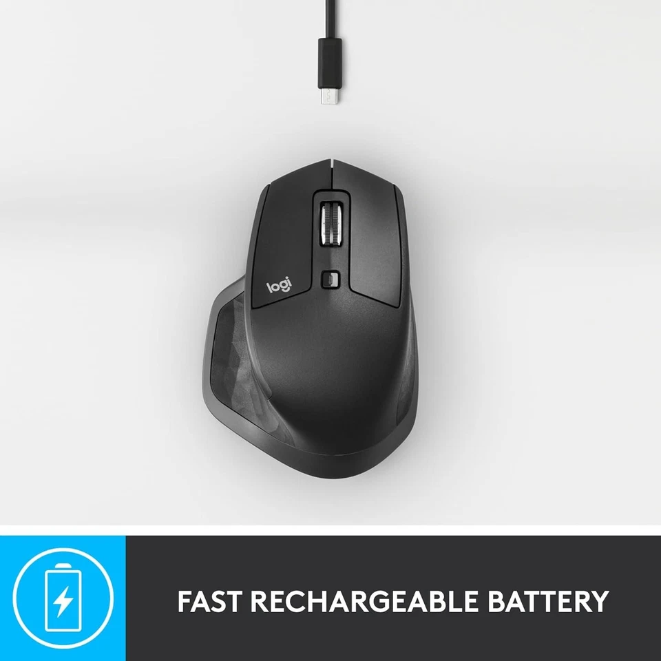 Logitech MX Master 2S Bluetooth Edition Advanced Wireless Mouse Black Original - Image 4 of 4