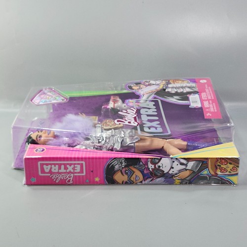 Barbie Extra Doll Long Black Hair 15 Styling Pcs Pet Dalmatian Puppy Fashion - Picture 8 of 18