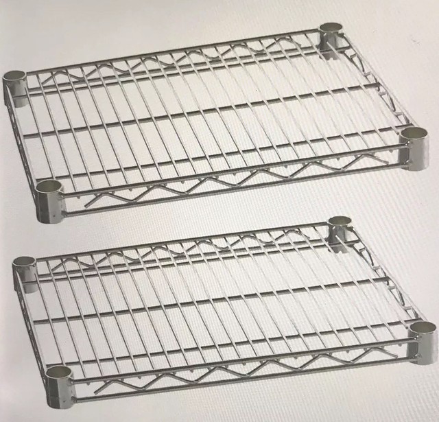 Alera Alesw582424sr Extra Wire Shelves 24w X 24d Silver Set Of 2 24 X Steel Wire Shelves