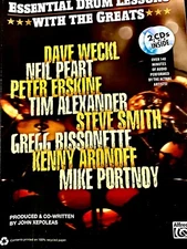 Drum Lessons with the Greats -- Book & One CD