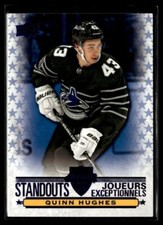 2020-21 Upper Deck Tim Hortons All-Star Standouts Quinn Hughes Vancouver Canucks