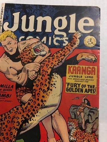 JUNGLE COMICS #119: Fiction House noviembre 1949 en muy buen estado: GGA, Kaanga, WAMBI Simba Camilla - Imagen 2 de 24