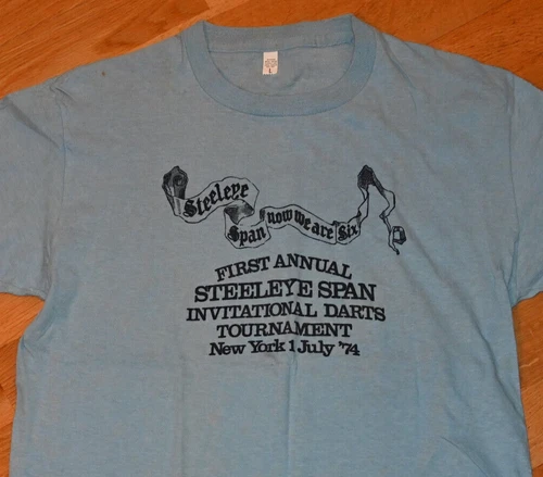 STEELEYE SPAN vintage Rare 70's album concert tour pr 1970s vintage concert t-shirt, vintage, single stitch, B+ condition