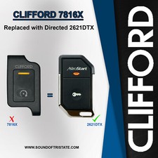 Clifford 7816X 2-way Remote Control for 4203 4205 4218 Remote Start 2621DTX