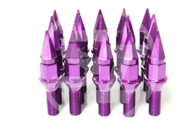 Z Racing - Drag Spline Steel Spike Lug Nuts - 12x1.5mm - Gol Z Racing - Drag Spline Steel Spike Lug Nuts - 12x1.5mm - Gol