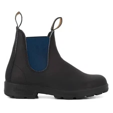 Blundstone 1917 Black Navy Blue Leather Slip On Boots