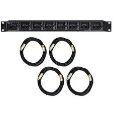 ART T8 Transfomer Isolator Hum Eliminator Bundle with 4 XLR Cables