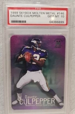 1999 Skybox Molten Metal Daunte Culpepper RC #146 PSA 10 Gem Mint Rookie 
