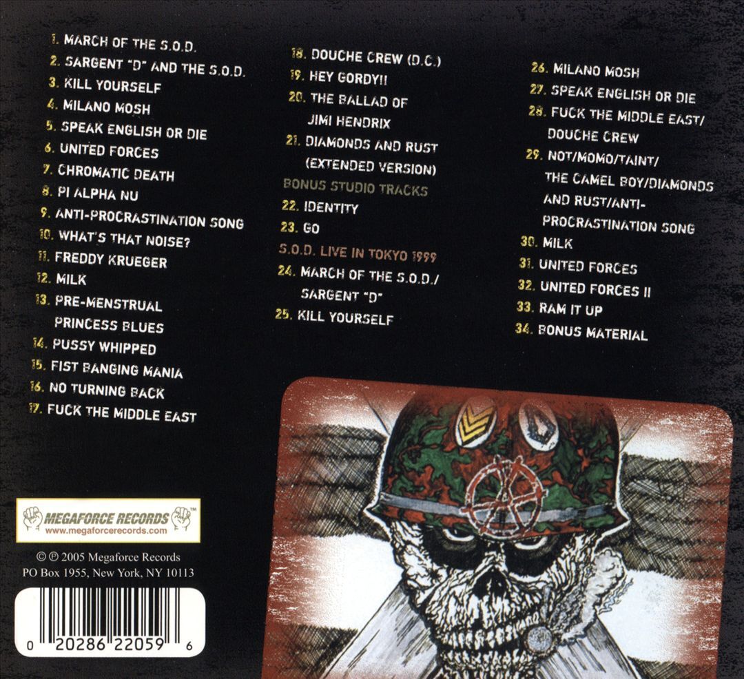 S.O.D./ SPEAK ENGLISH OR DIE 【ピクチャーディスク】 Amazon.com: SPEAK ENGLISH OR LIV : Stormtroopers of Death