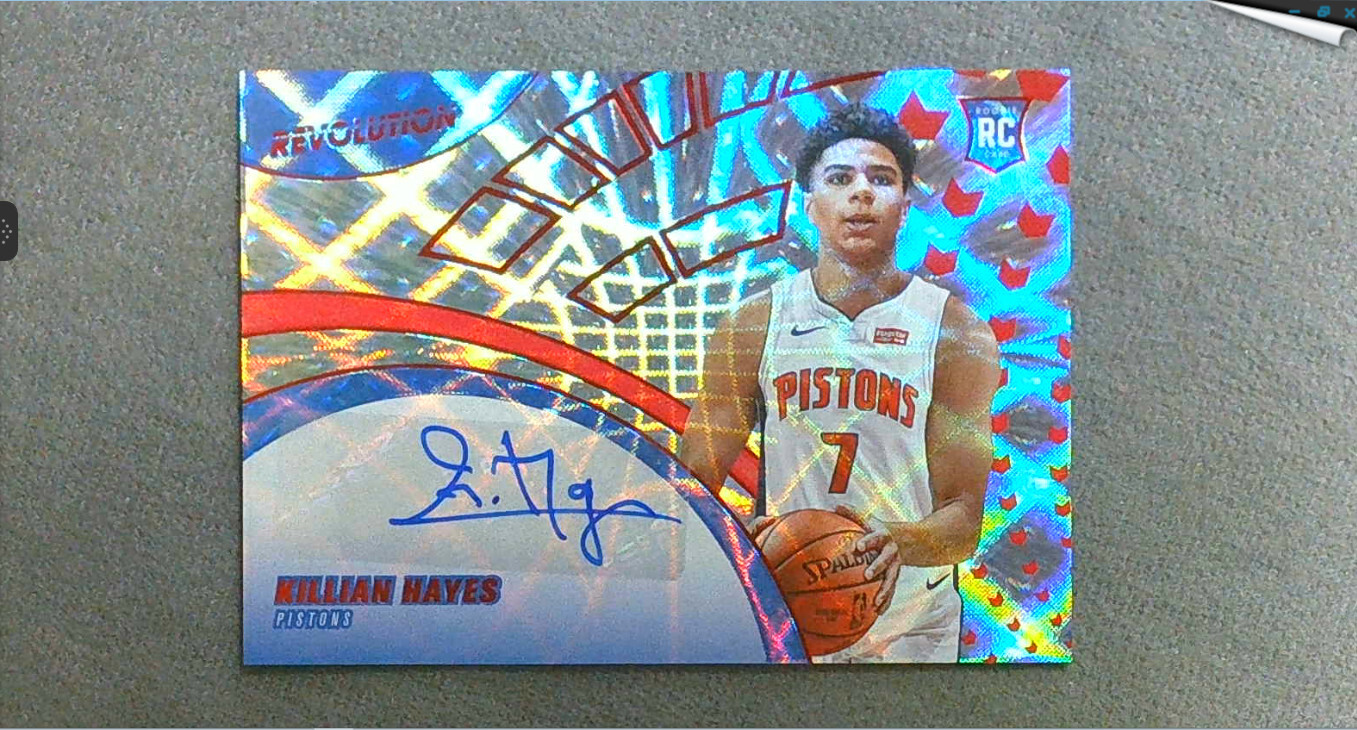 2020-21 Panini Revolution Rookie Auto Asia #RA-KH Killian Hayes Pistons