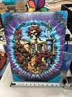 GRATEFUL DEAD SKULL & ROSES TIN SIGN RETRO ART METAL 15” X 12”