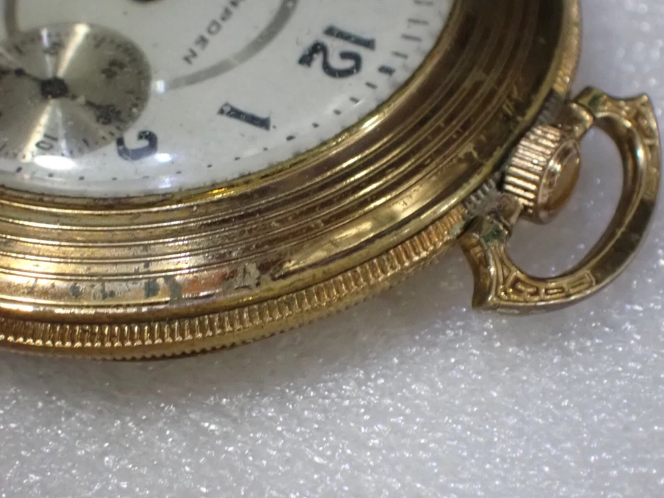 Grade 200 Hampden 7 Jewel Wind Open Face Pocket Watch 6s good balance 1901 - Image 4 of 4