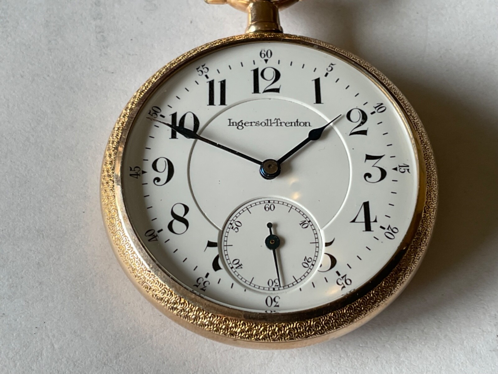 Trenton Watch Co. Grade 19 Jewels Pocket Watch image 2