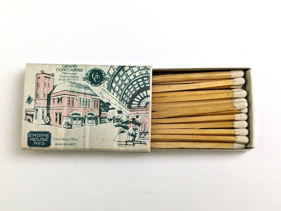 Vtg Matchbox Matches Engine House No 5 Candy Dance Charley's Crab