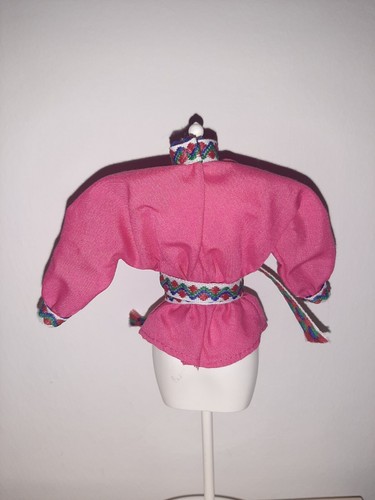 CAMICIA BARBIE PERUVIAN 1985 DOLLS OF THE WORLD STEFFIE SUPERSTAR DOTW BLUSA - Foto 4 di 4