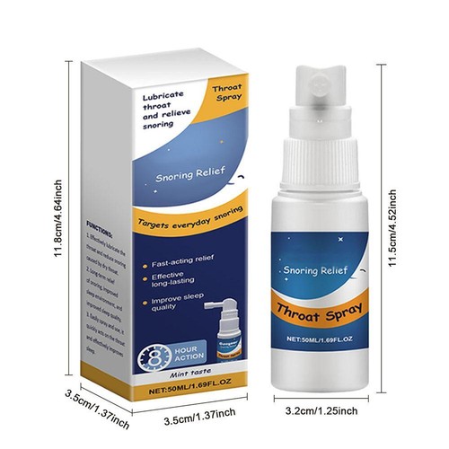 50ml Anti Snoring Nasal Spray Stop Snore Throat Relief Sleeping Easier Bett E1U6 - Imagen 18 de 18
