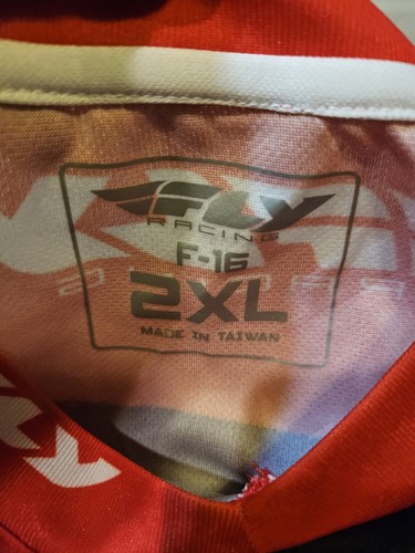 FLY RACING F-16 JERSEY - RED/BLACK - MX/BMX/ATV XXL 2XL Adult - Bild 3 von 3