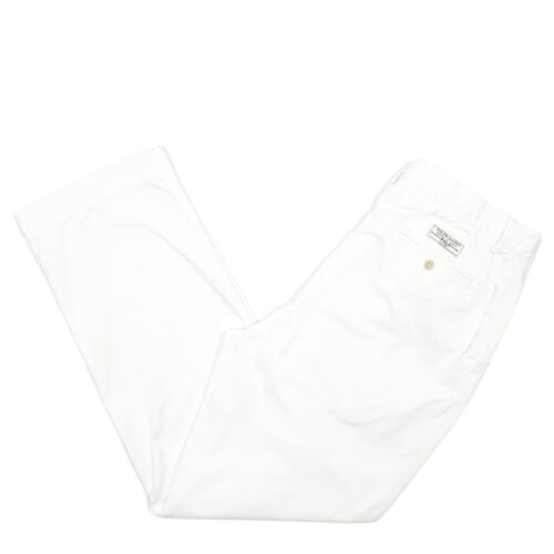 POLO RALPH LAUREN Vintage Prospect Pant Chino Trousers Cotton White Mens W33 L32 - Afbeelding 1 van 6