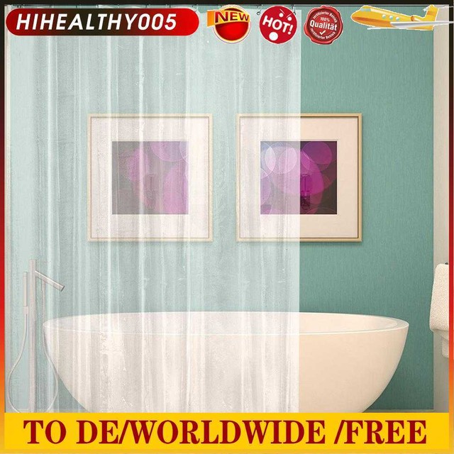 Everpert Duschvorhang 180 x 200 cm Anti-Schimmel Wasserdichter Textil Bad Vorh Everpert Duschvorhang 180 x 200 cm Anti-Schimmel Wasserdichter Textil Bad Vorh