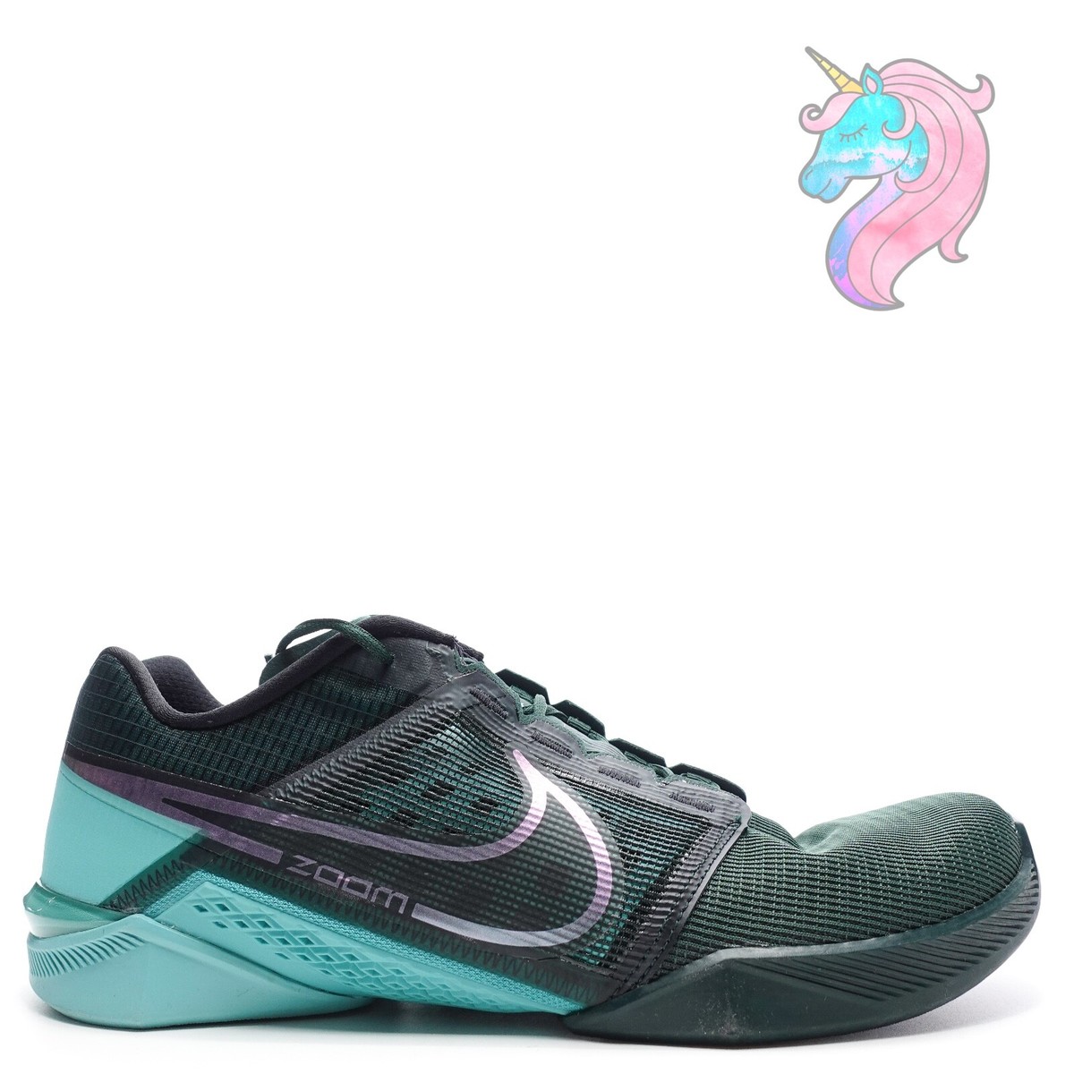 Nike Zoom Metcon Turbo 2 Pro Green Black Teal Gym Shoe  display picture 3