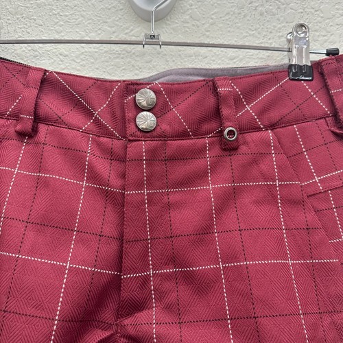 Burton Dryride Plaid Ski Snowboard Winer Adjust Waist Pants Womens size Small - Picture 3 of 15