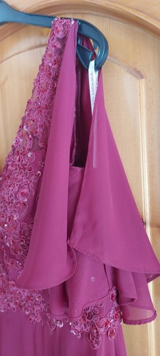 Abendkleid, Brautmutterkleid, langes Kleid, rot - Bild 3 von 5