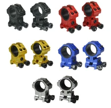 X-Store 1 in/30mm Adjustable Scope Rings with Inserts for Picatinny Mounts